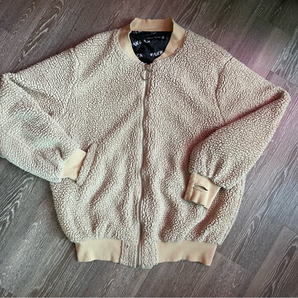 Current Mood Set the Standard Teddy Sherpa Jacket